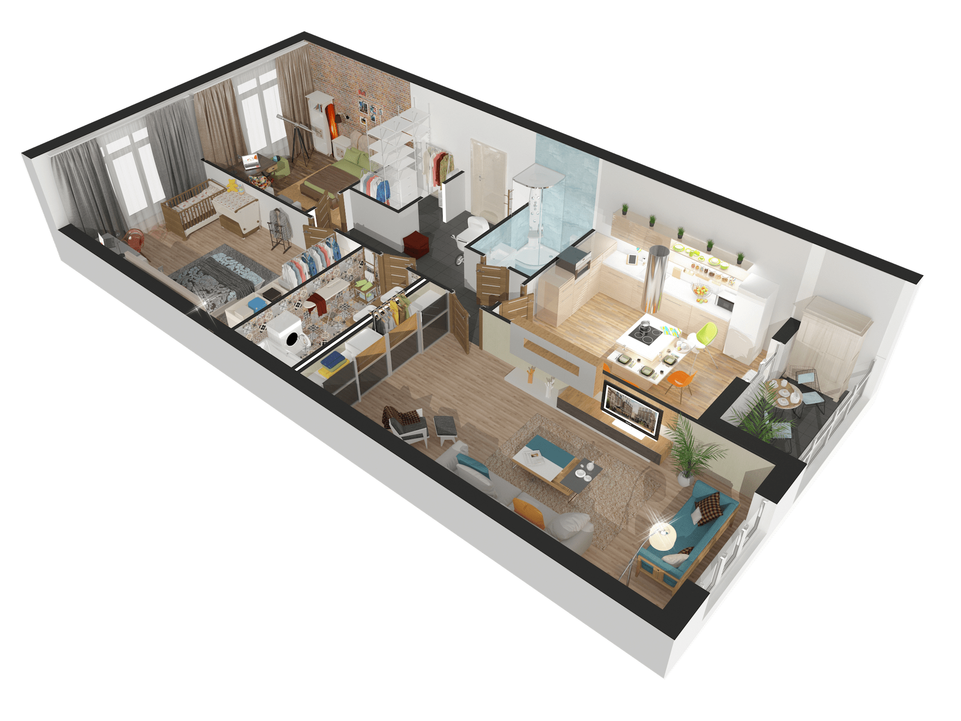 Дизайн интерьера 3D. Виртуальные туры по квартире и дому